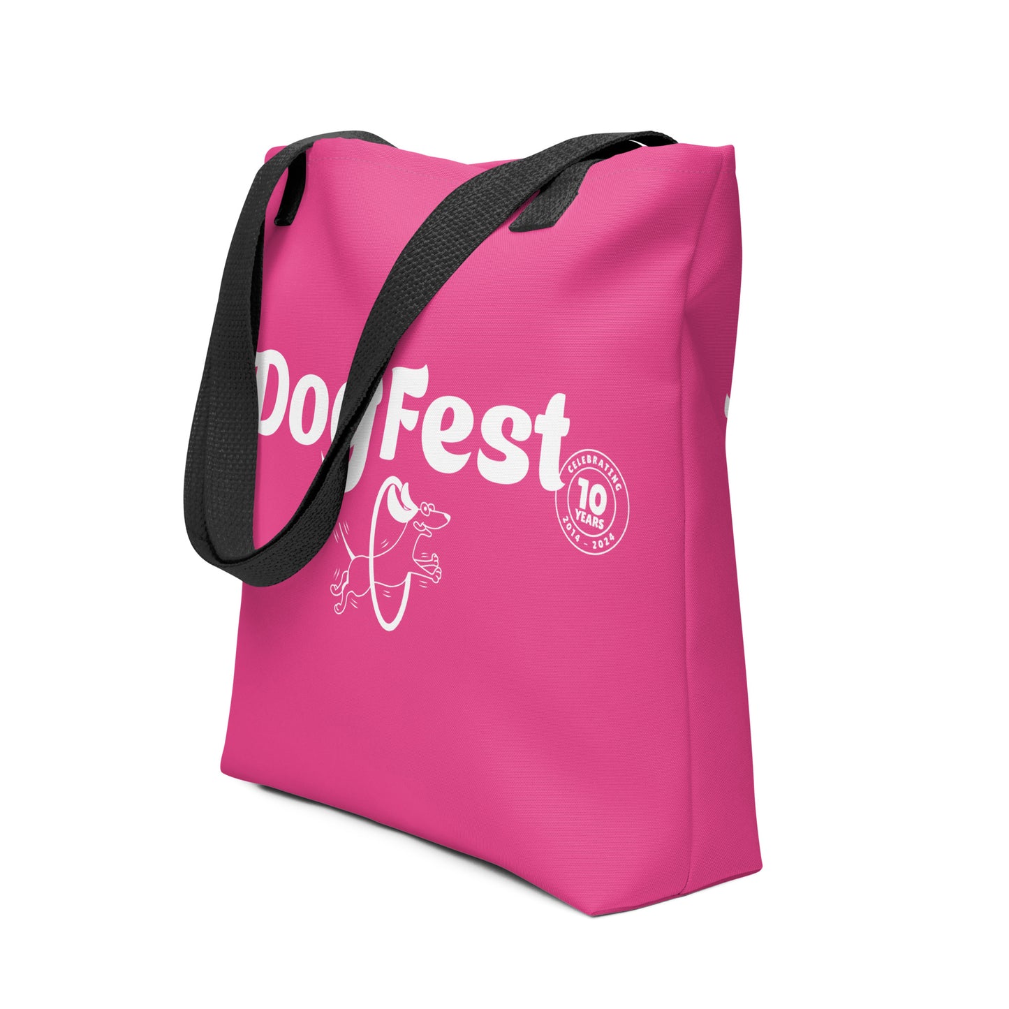 DogFest 10th birthday tote bag