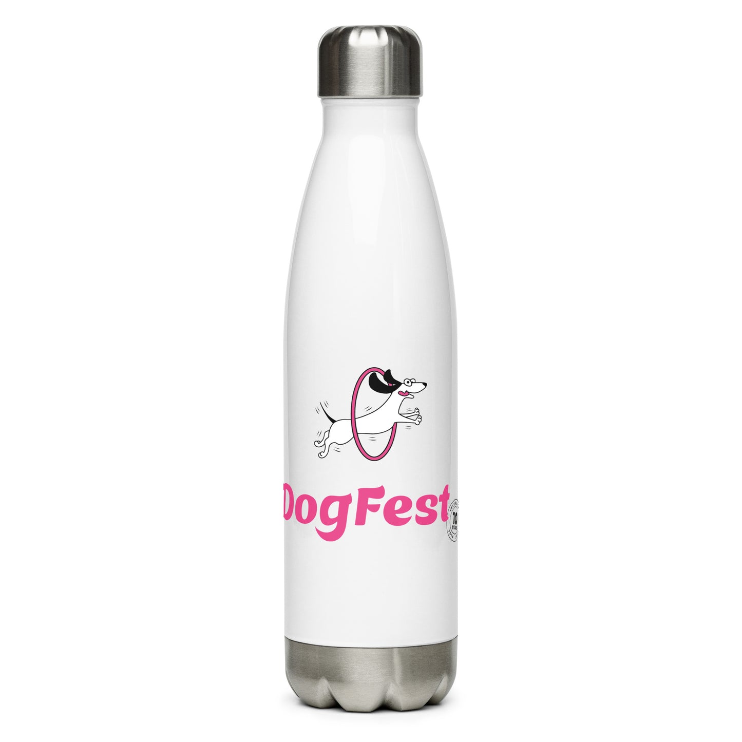 DogFest stainless steel water bottle